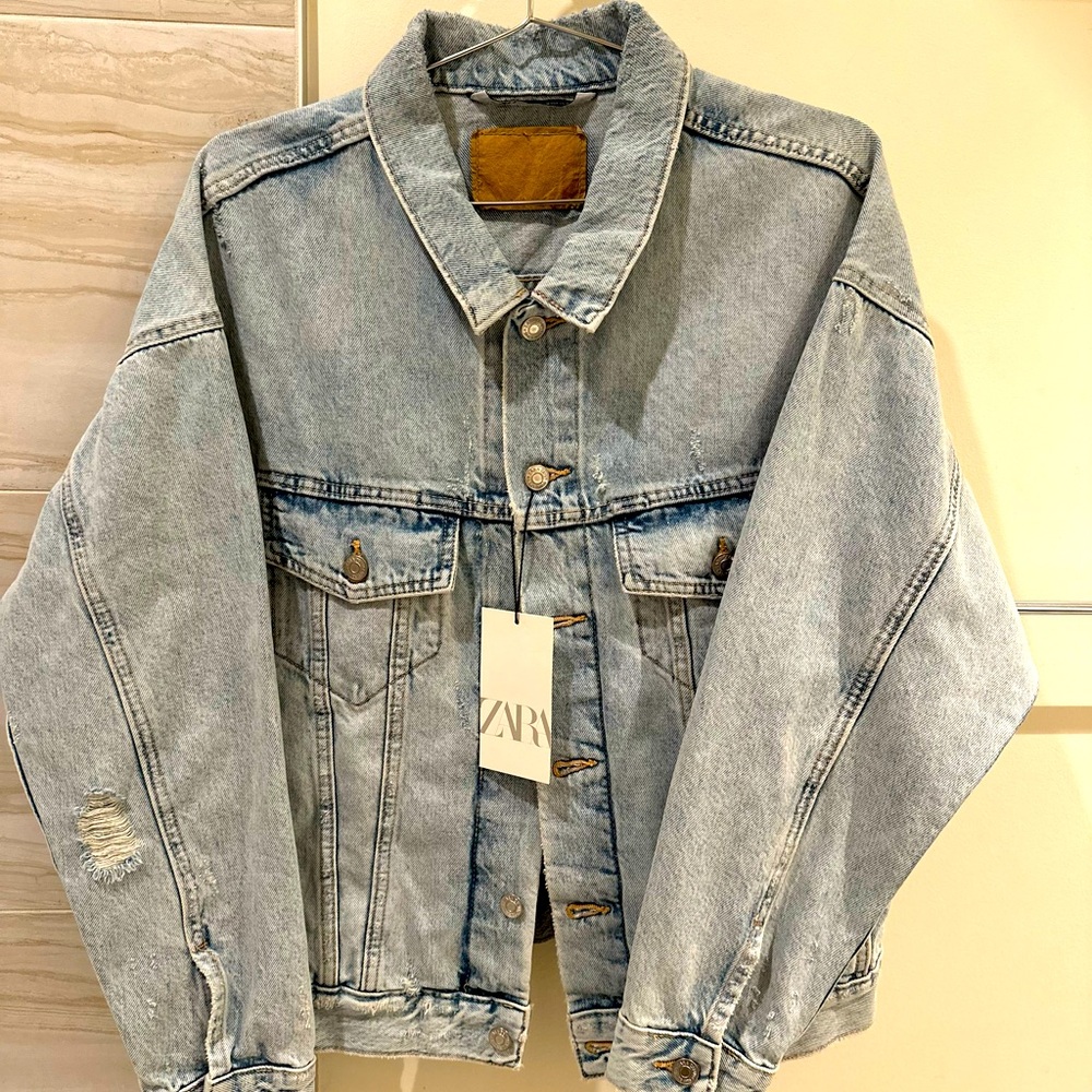 BRAND NEW - ZARA BLUE DENIEM JACKET